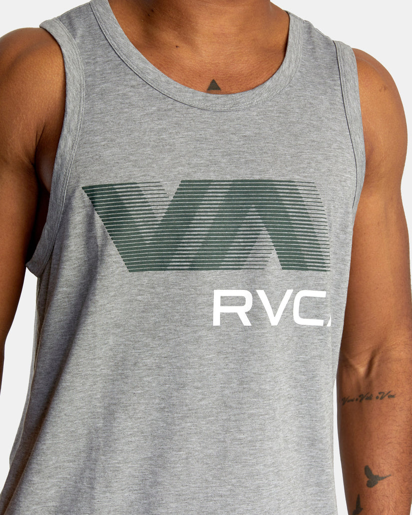 VA RVCA Blur Tank Top - Athletic Heather