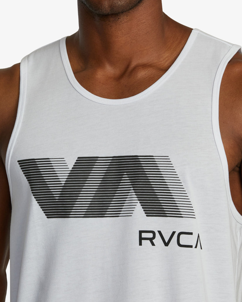 VA RVCA Blur Tank Top - White