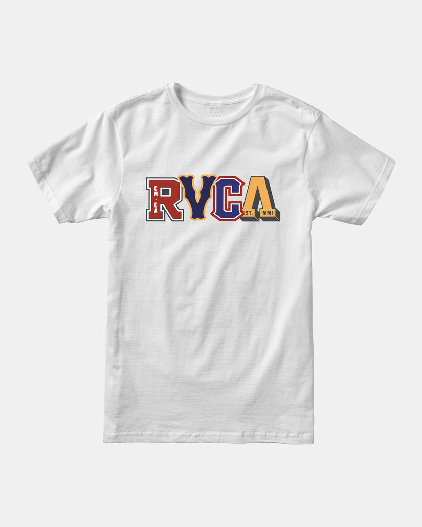 RVCA Letterman T-Shirt - White