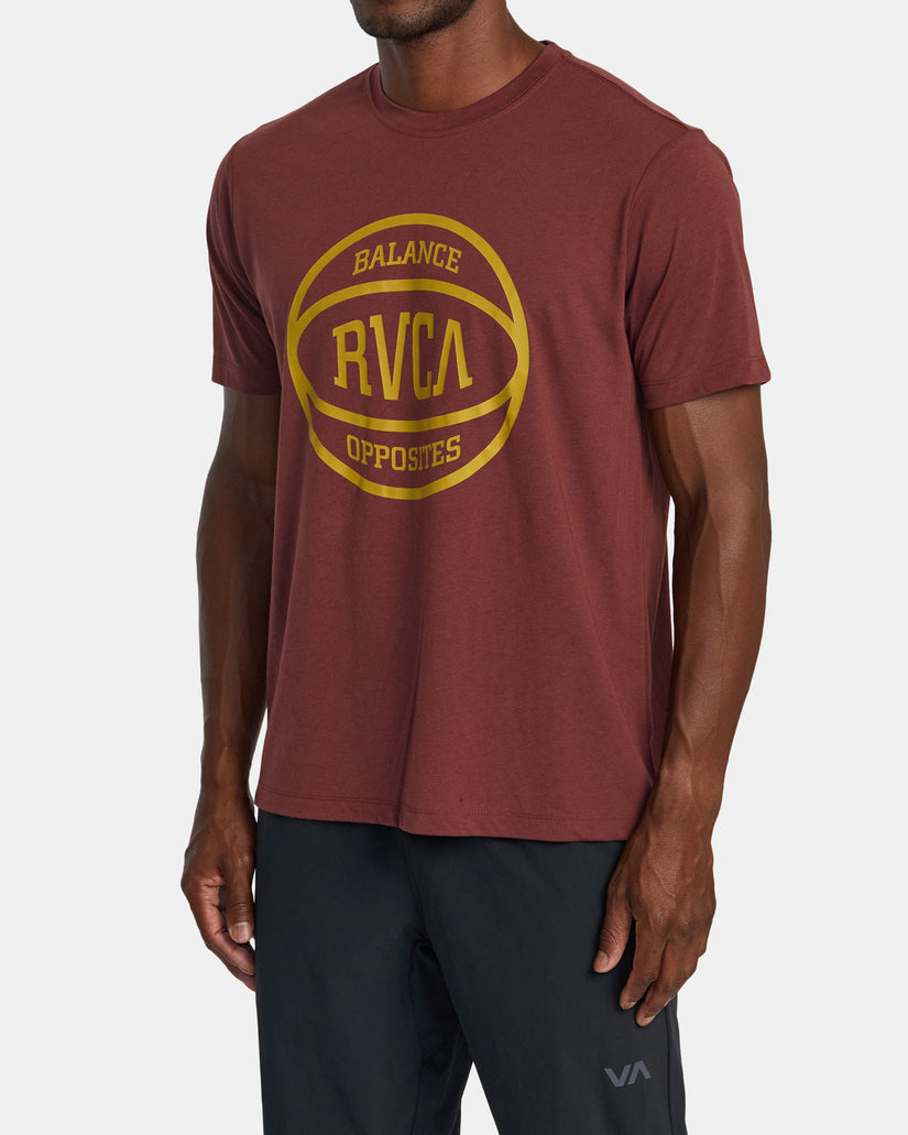 RVCA Ball T-Shirt - Burgundy