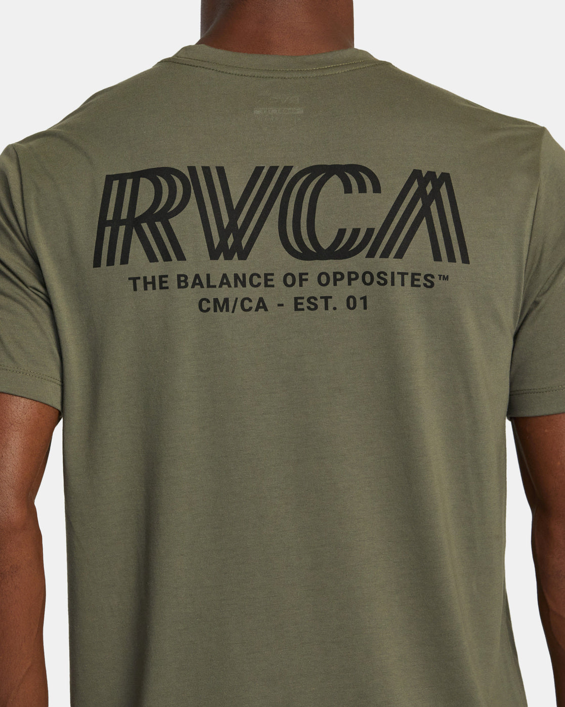 RVCA Vintage Dye T-Shirt Mens Large L Short Sleeve Crew Neck Graphic Olive  Green 海外 即決 - スキル、知識