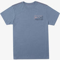 Sharp Split Short Sleeve T-Shirt - Industrial Blue