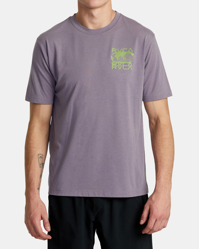Global Blur Short Sleeve T-Shirt - Purple Sage
