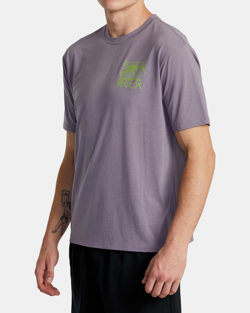 Global Blur Short Sleeve T-Shirt - Purple Sage