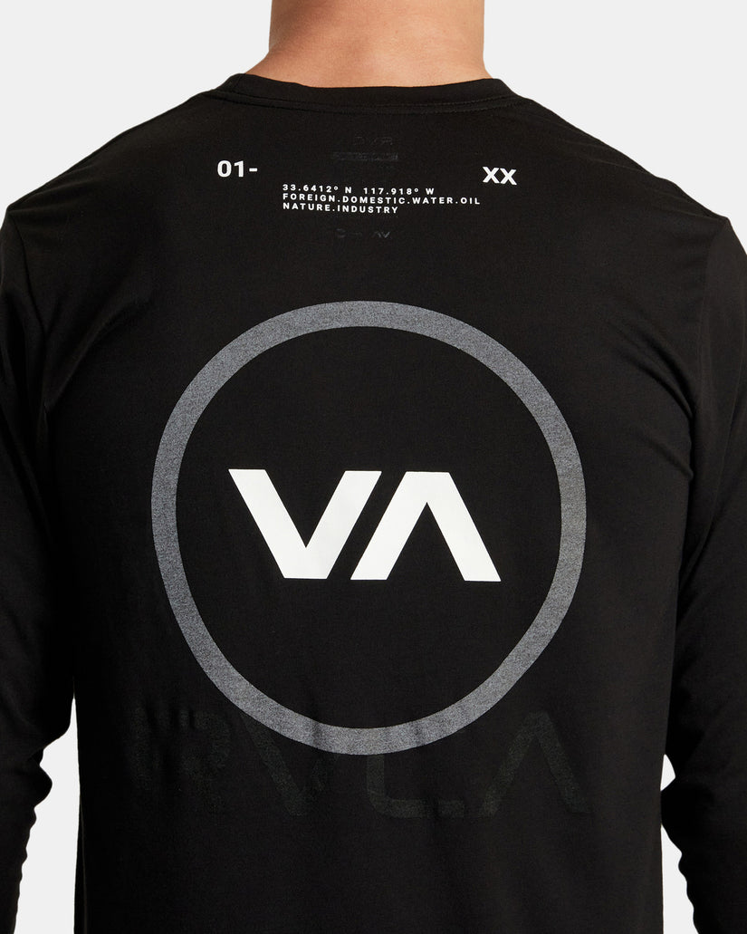 Reflective Base Long Sleeve T-Shirt - Black