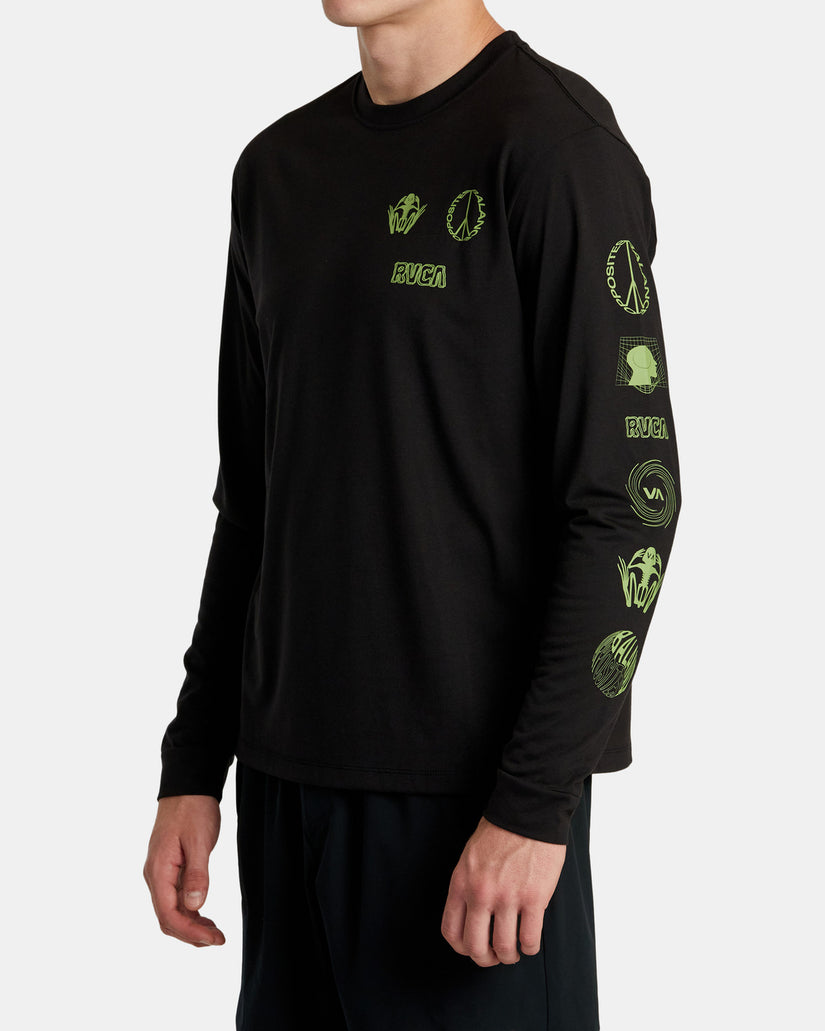 Relic Stack Long Sleeve T-Shirt - Black