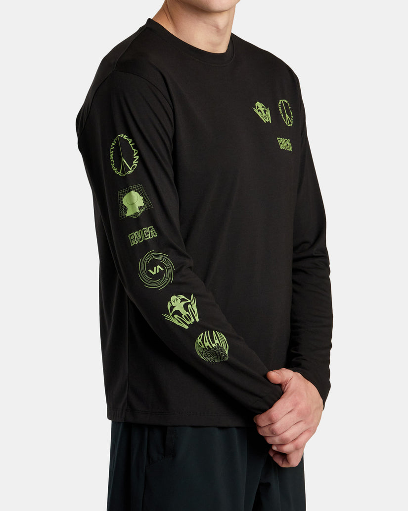 Relic Stack Long Sleeve T-Shirt - Black