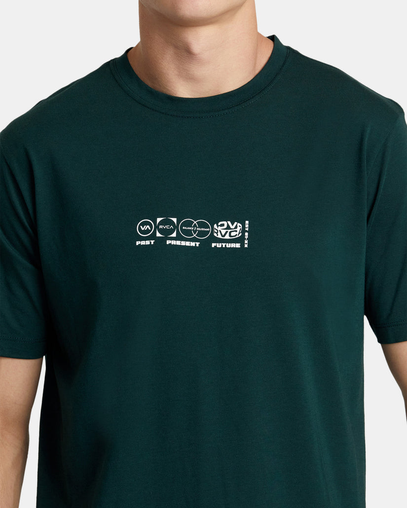 Segments Short Sleeve T-Shirt - Oil Green