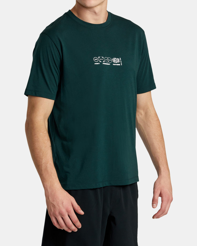Segments Short Sleeve T-Shirt - Oil Green