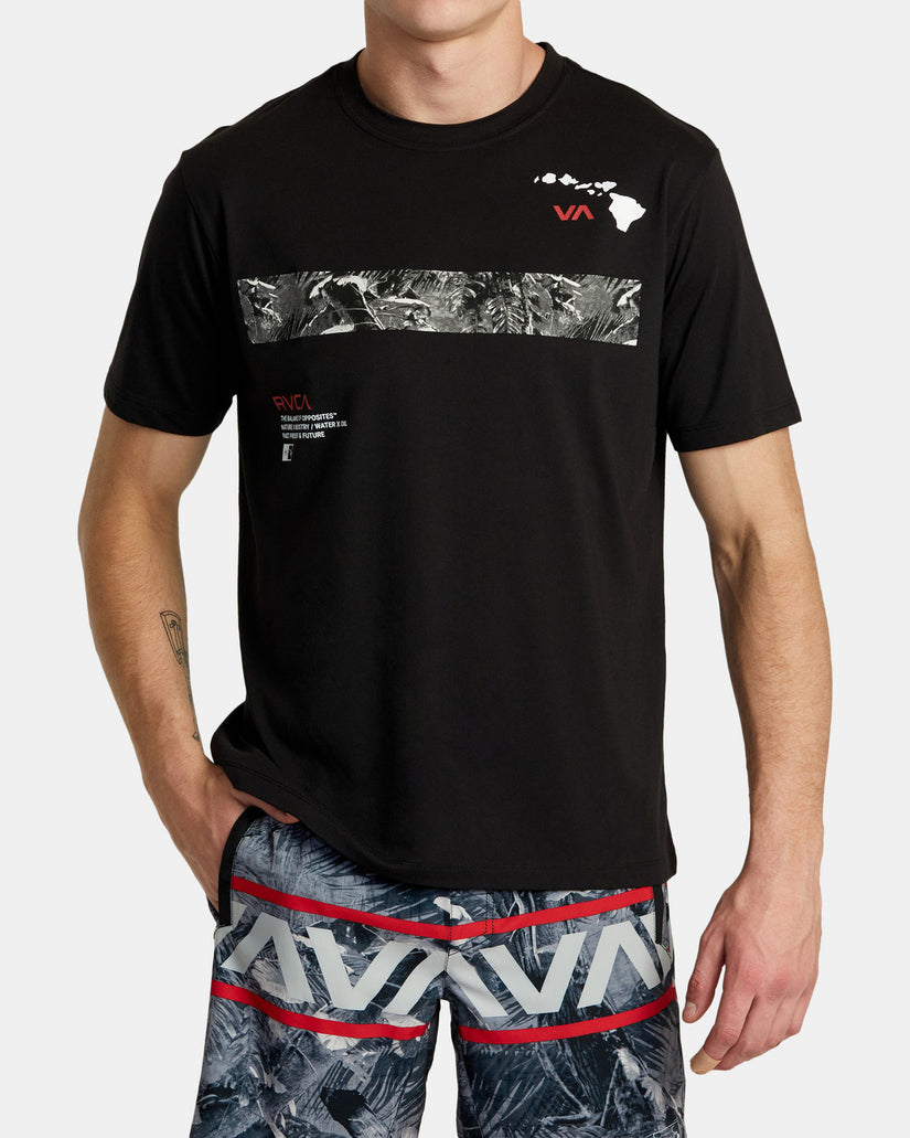 Hawaii Topo Short Sleeve T-Shirt - Black