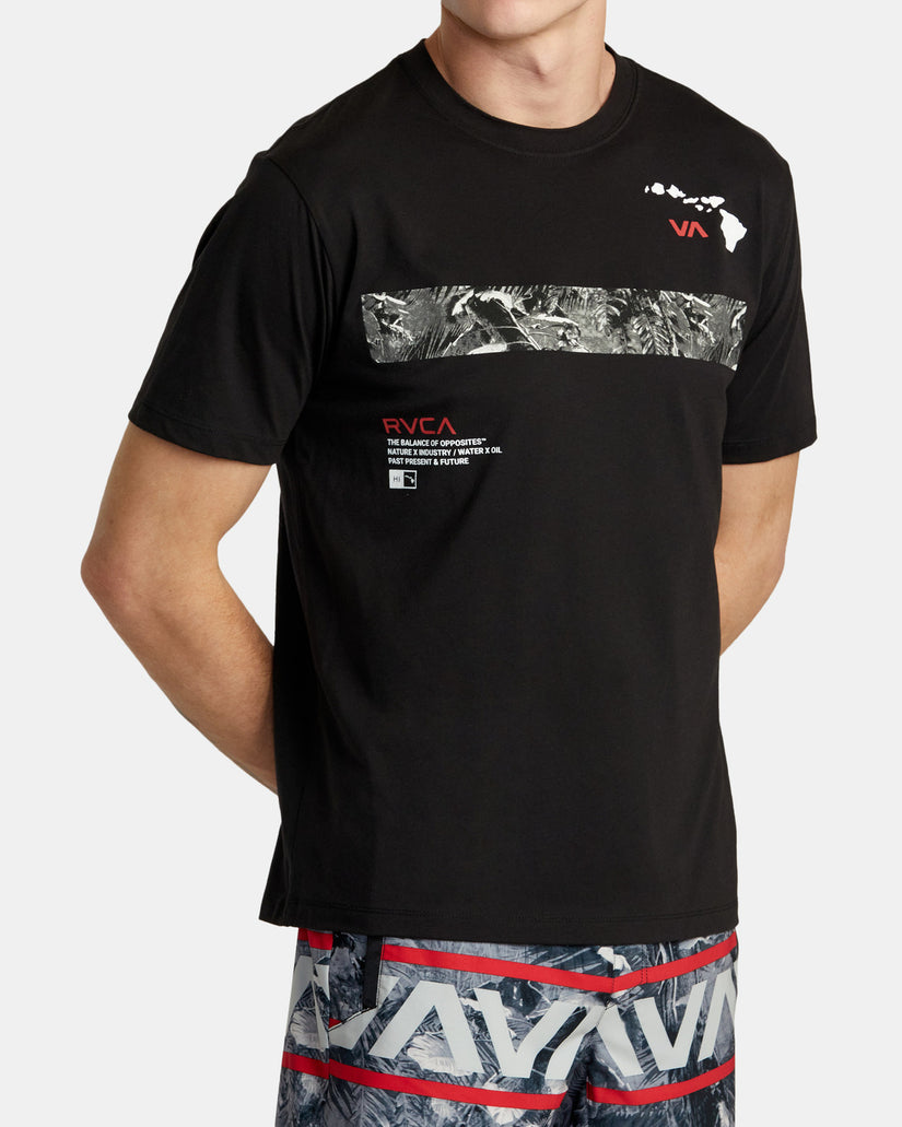 Hawaii Topo Short Sleeve T-Shirt - Black