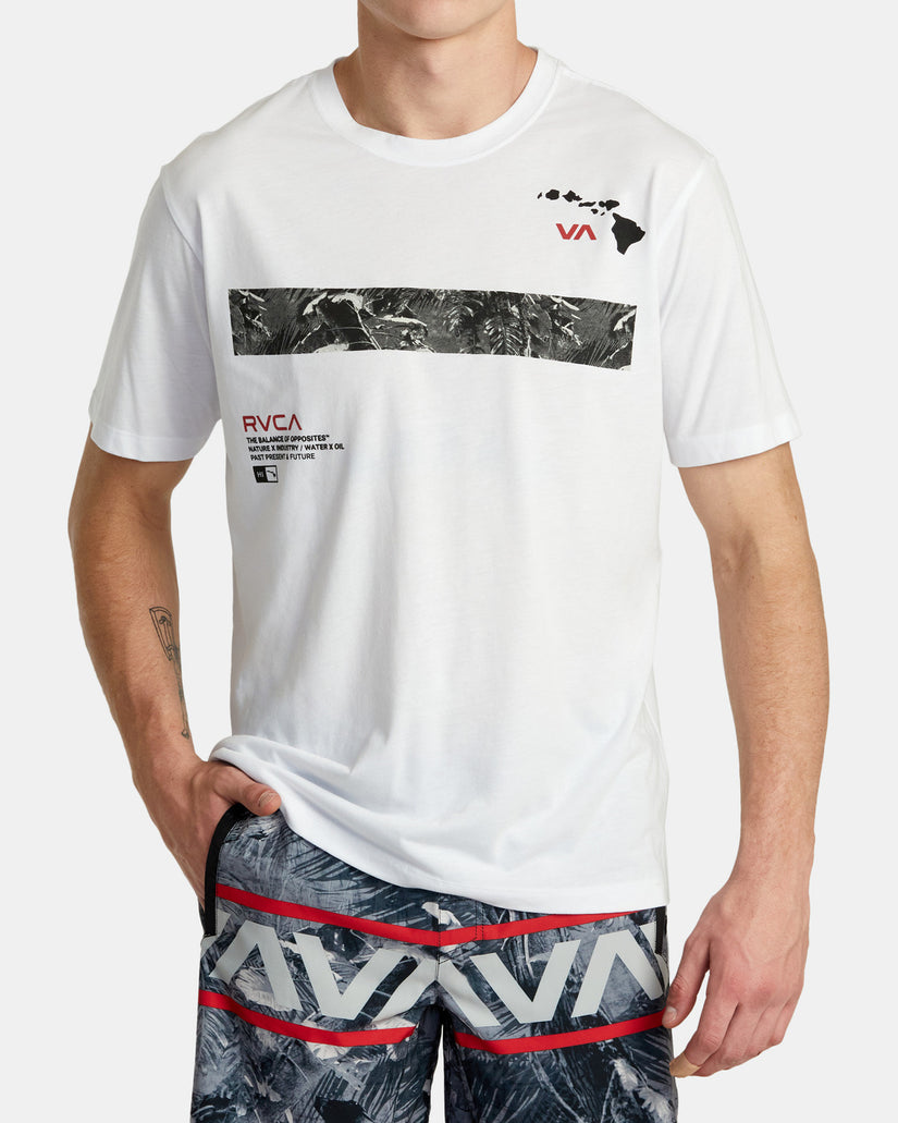 Hawaii Topo Short Sleeve T-Shirt - White