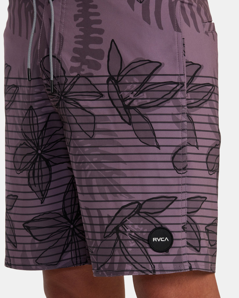 Curren Boardshorts 18" - Lavender Floral