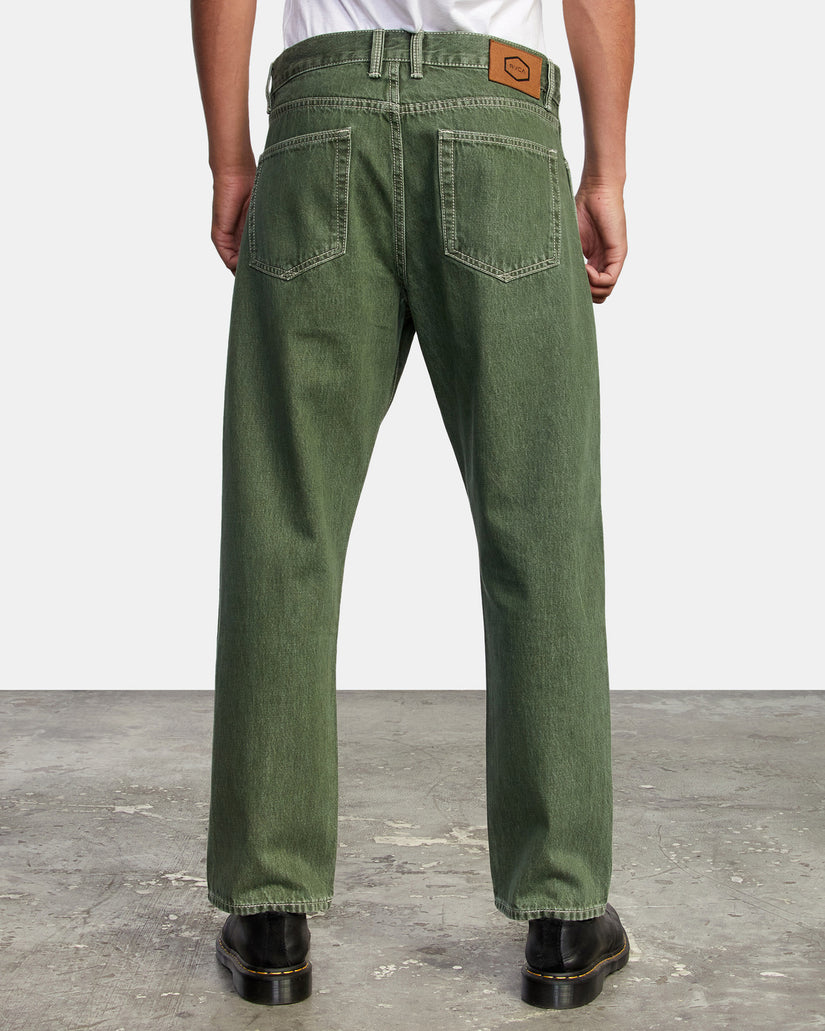 New Dawn Straight Fit Denim Jeans - Cactus