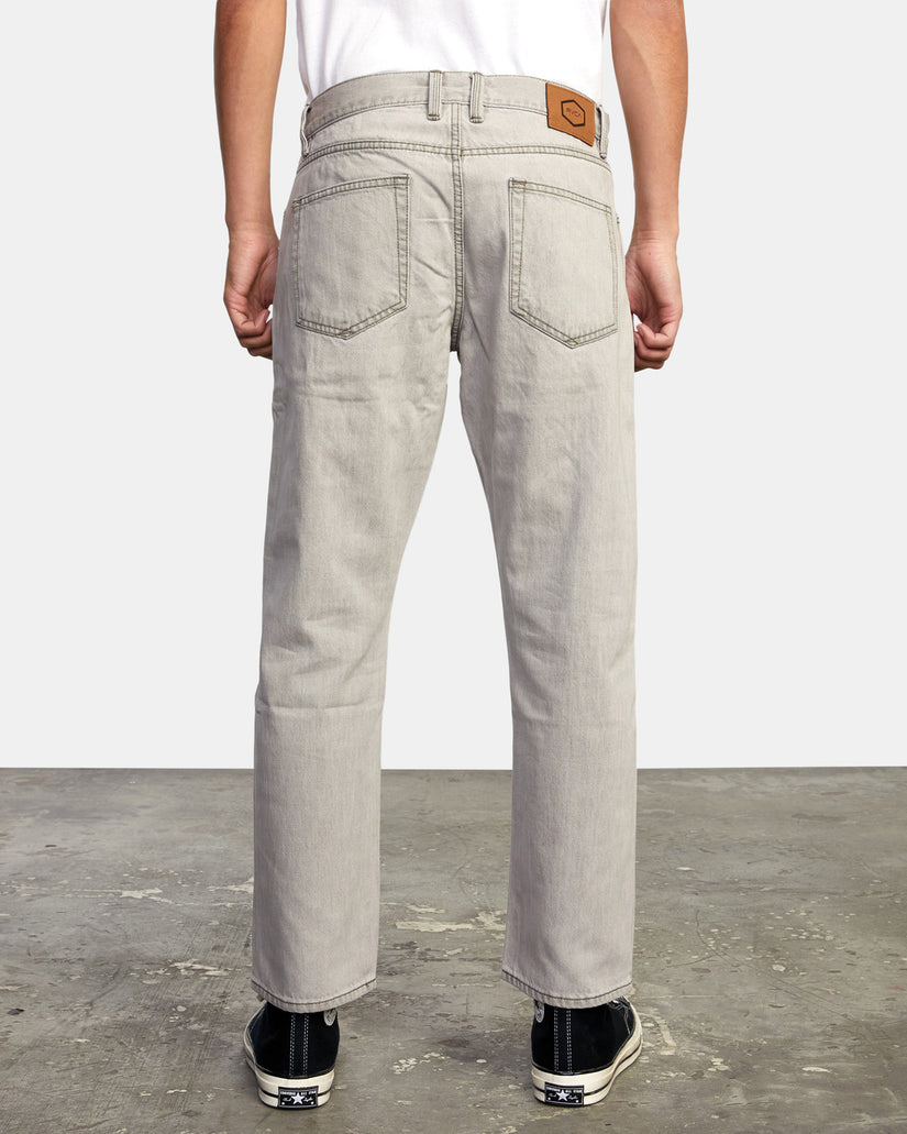 New Dawn Straight Fit Denim Jeans - Mid Grey
