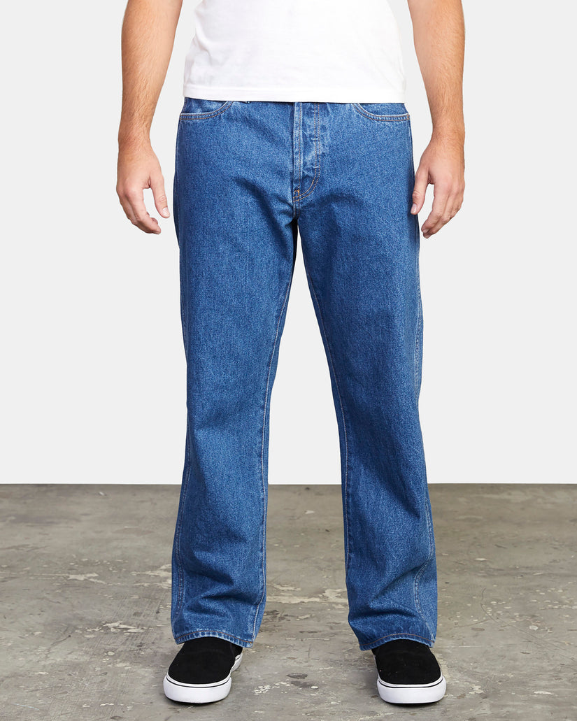 Americana Relaxed Fit Denim Jeans - Blue Collar
