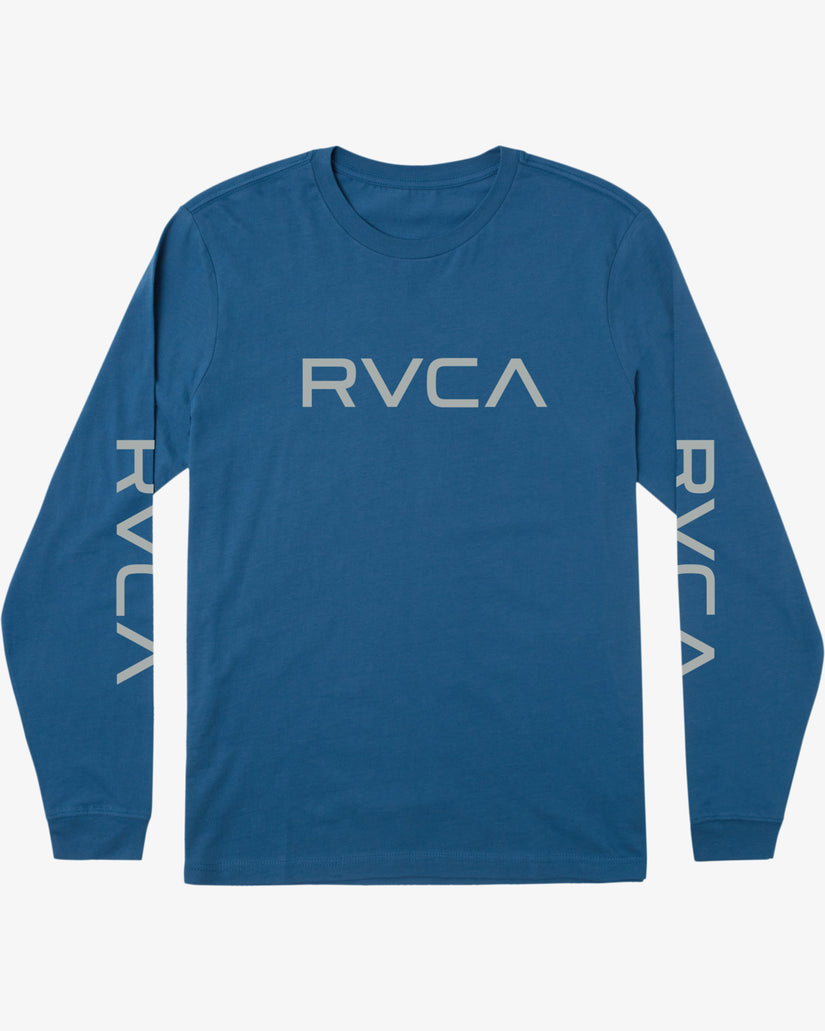 Big RVCA Long Sleeve Tee - Cool Blue