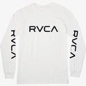 Big RVCA Long Sleeve Tee - White/Black