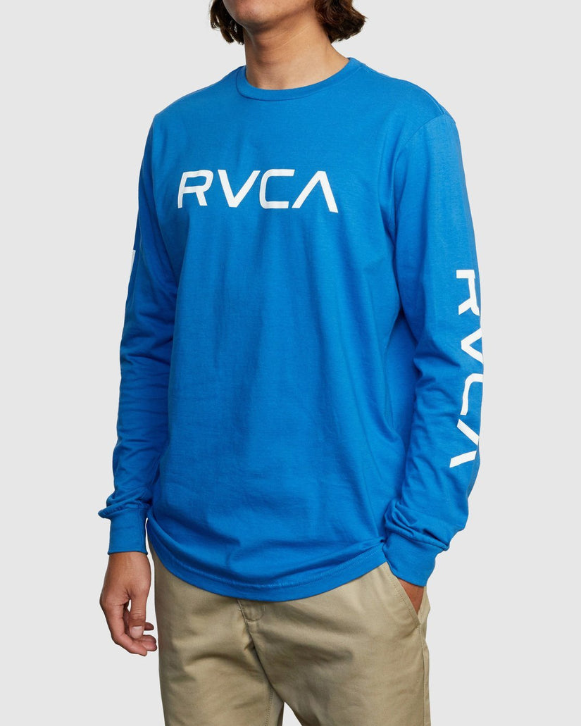 Big RVCA Long Sleeve Tee - French Blue
