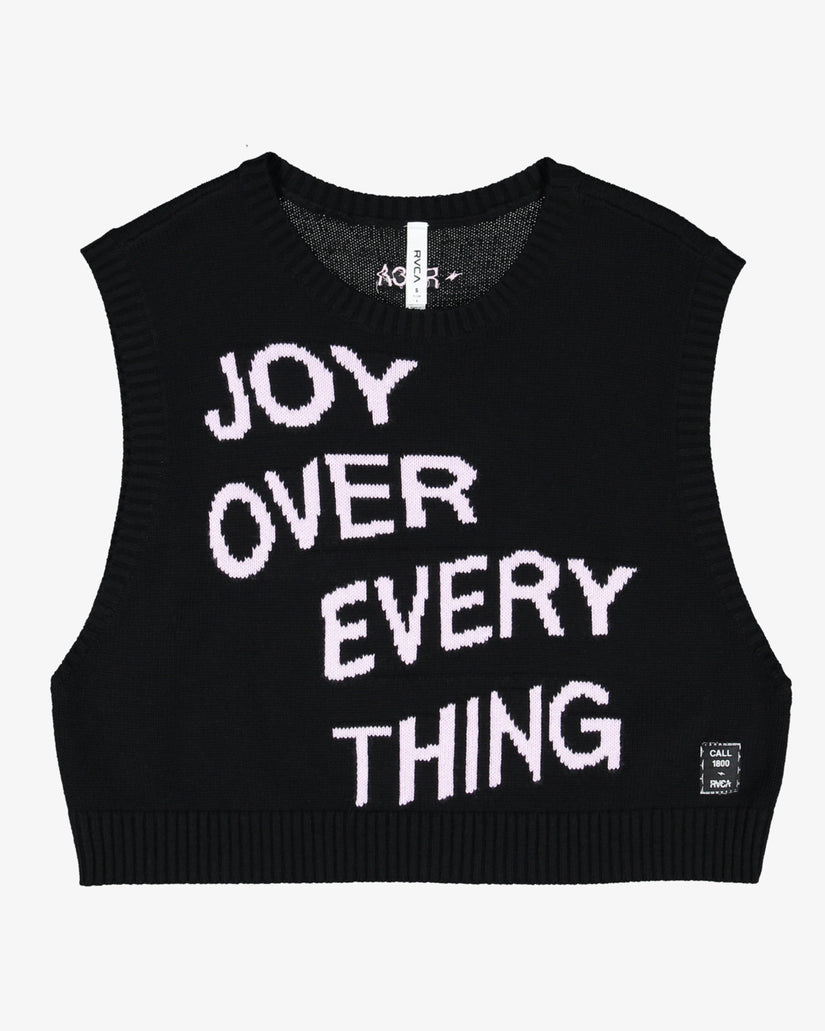 Joys Sweater Vest - Black
