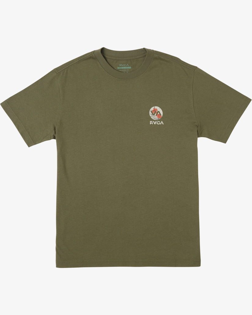 Drawn In Short Sleeve Tee T-Shirt - Olive