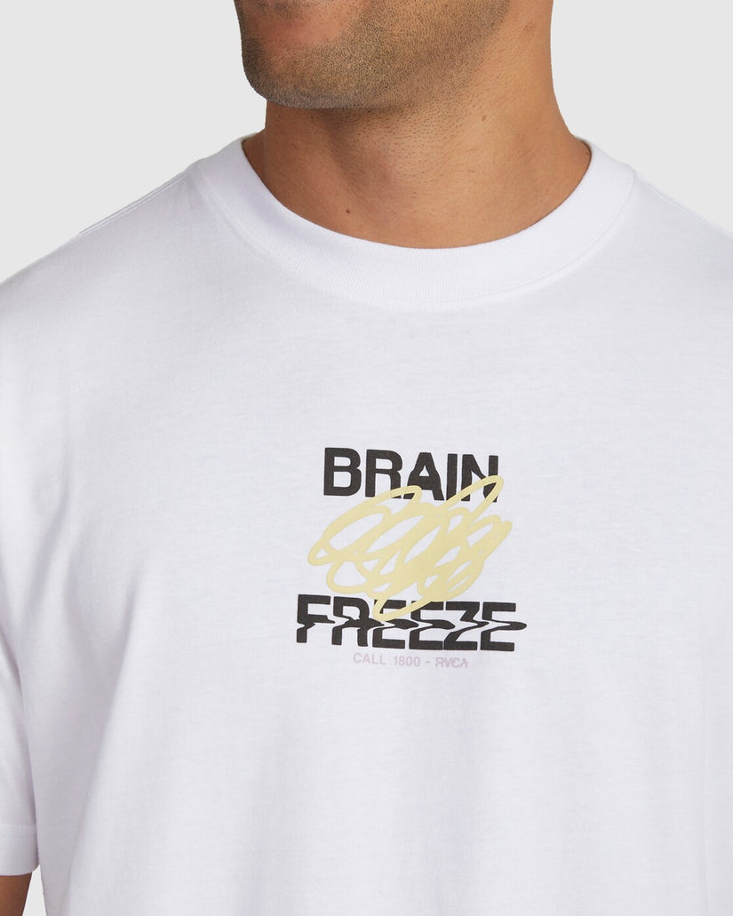 Brain Freeze Short Sleeve Tee T-Shirt - White