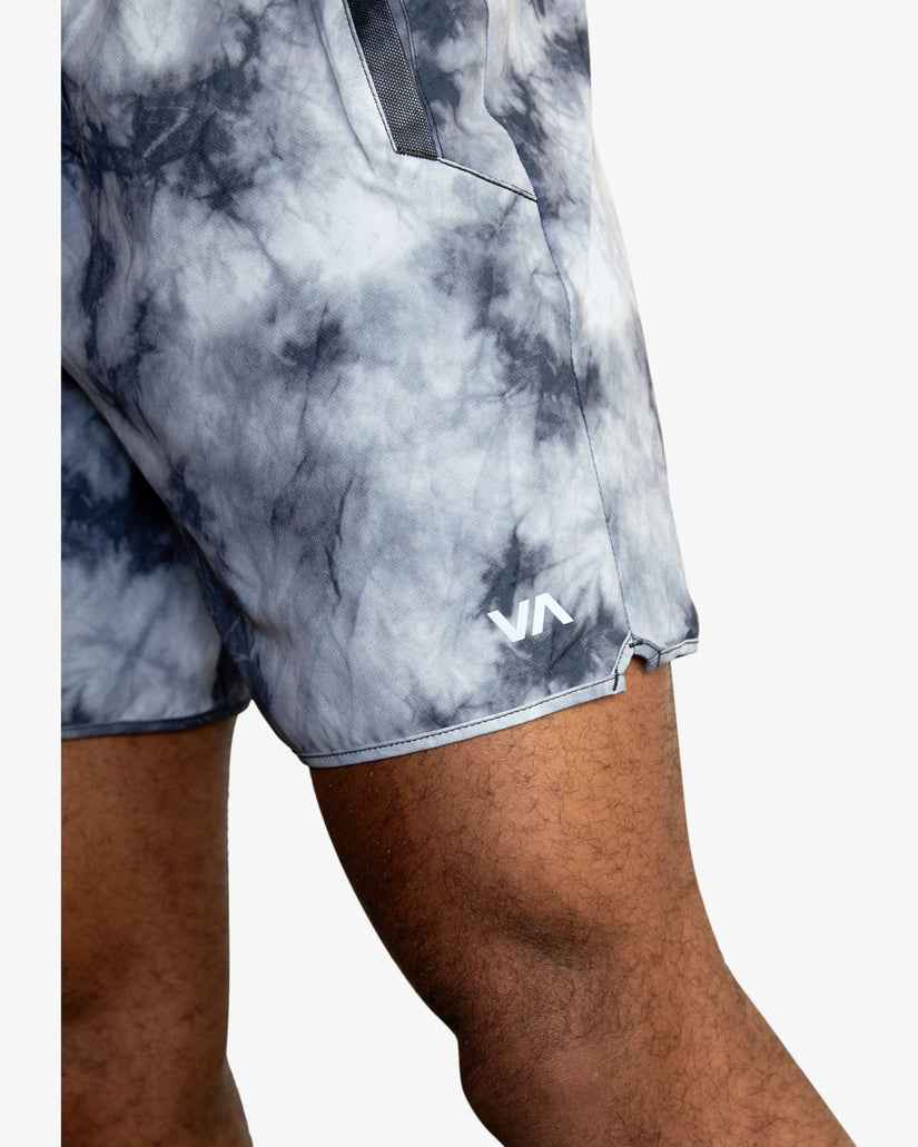 Yogger Stretch Elastic Waist Shorts 17" - Ink Blot