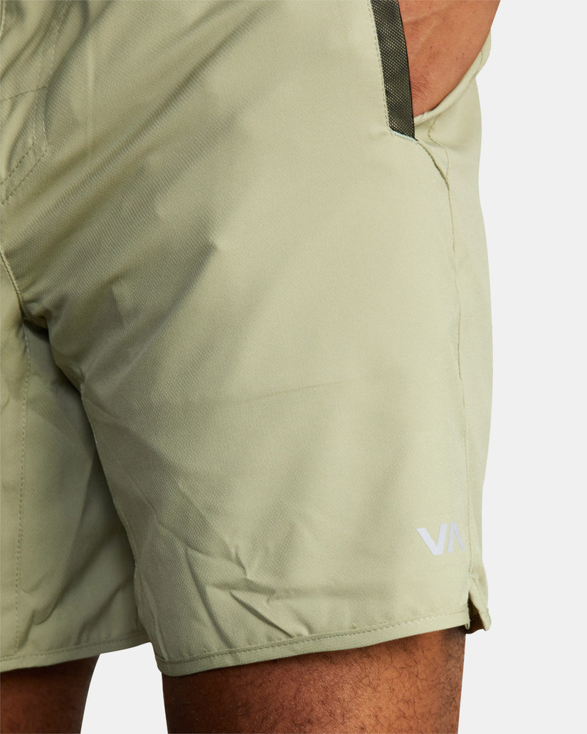 Yogger IV  Elastic Waist Shorts 17" - Grey Army