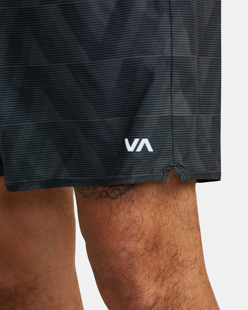 Yogger IV  Elastic Waist Shorts 17" - Black Blur