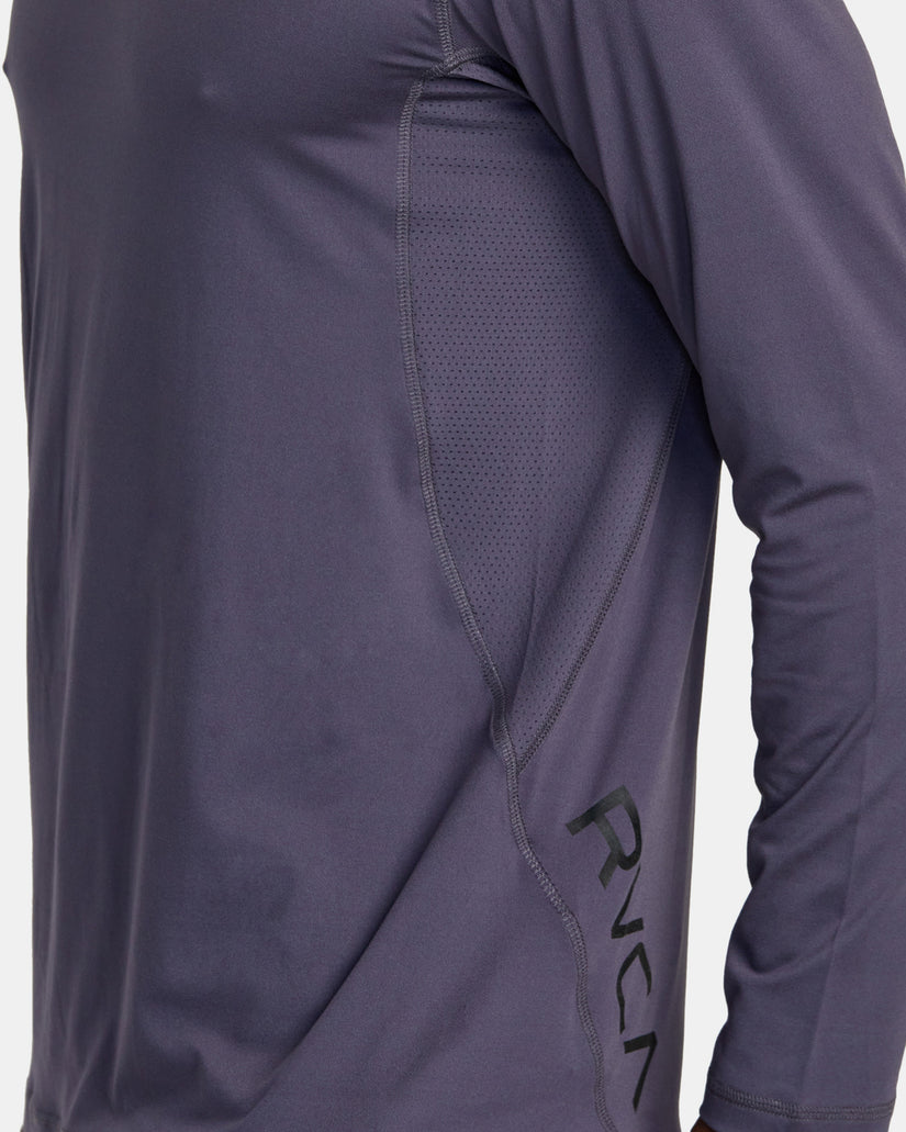 Sport Vent Long Sleeve Tee - Gray Purple