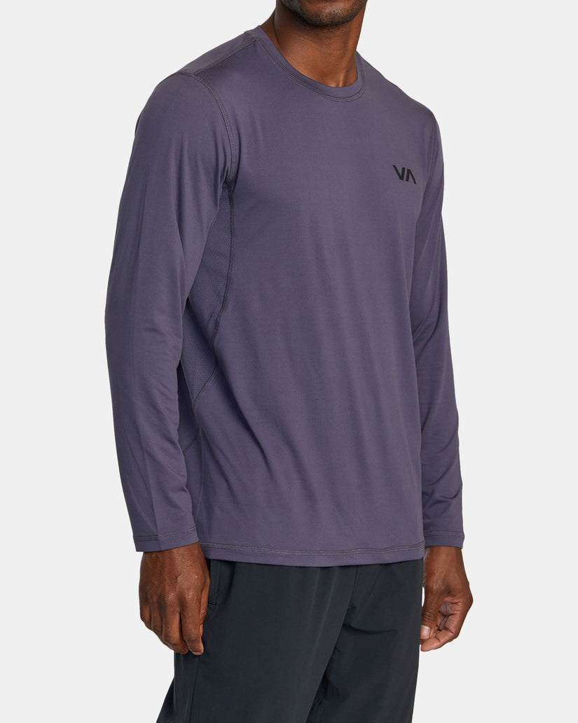 Sport Vent Long Sleeve Tee - Gray Purple