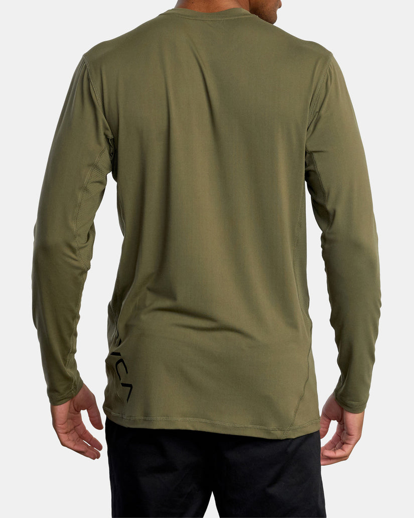Sport Vent Long Sleeve Tee - Olive