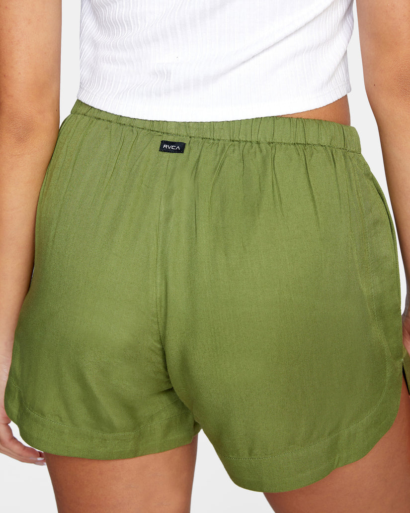 New Yume Drawcord Shorts - Green Moss